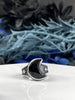 Black Onyx Moon "Meteor" Style Ring - Size 7