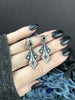 Mid-Century "Cascade" Earrings with Black Spinel