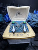 Hematite & Chrysoprase "Signal" Earrings