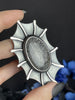 Midnight Quartzite Space Creature Statement Ring - Size 7
