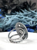 Black Onyx Orbit Ring- Size 11