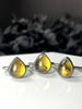 Amber Teardrop Rings - size 7 left