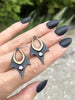 Twin Flame Earrings in Bronze or Silver - 8 pairs available