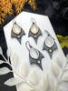 Twin Flame Earrings in Bronze or Silver - 8 pairs available