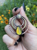 Amber Sunshine Dangling Hoop Earrings