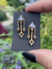 Asteroid Earrings in Bronze or Silver - 8 pairs available