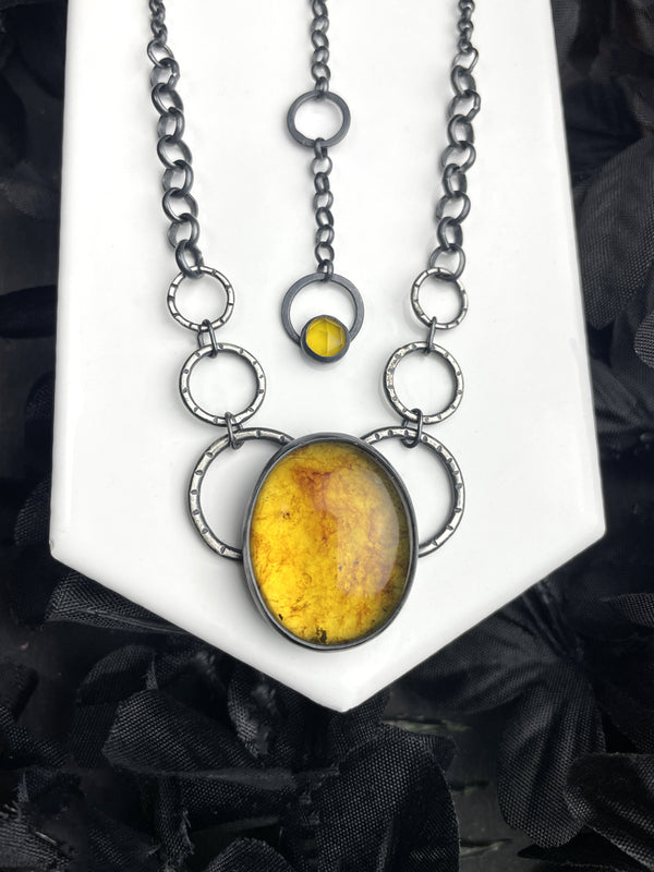 Amber Solar System Necklace