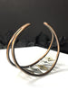 Mixed Metal Starburst Cuff Bracelet