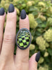 Green Glowing Quartz Illusion Ring - Size 7