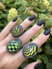Green Glowing Quartz Illusion Ring - Size 7