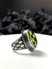 Yellow Glowing Quartz Illusion Ring - Size 5.5