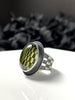 Yellow Glowing Quartz Illusion Ring - Size 5.5