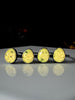 Orange Glow Rings with Volcanic Sand - size 8.5 left