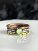 Mixed Metal Stacking Ring Set with Uranium Glass - sizes 5-12