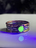 Mixed Metal Stacking Ring Set with Uranium Glass - sizes 5-12