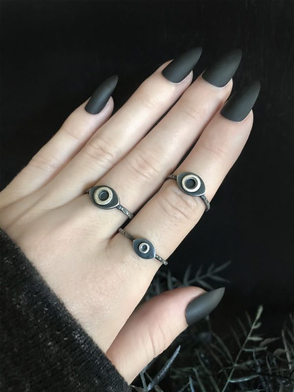 Silver Eye Ring - 2 Sizes