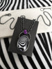 Purple Glowing Quartz Op Art Necklace