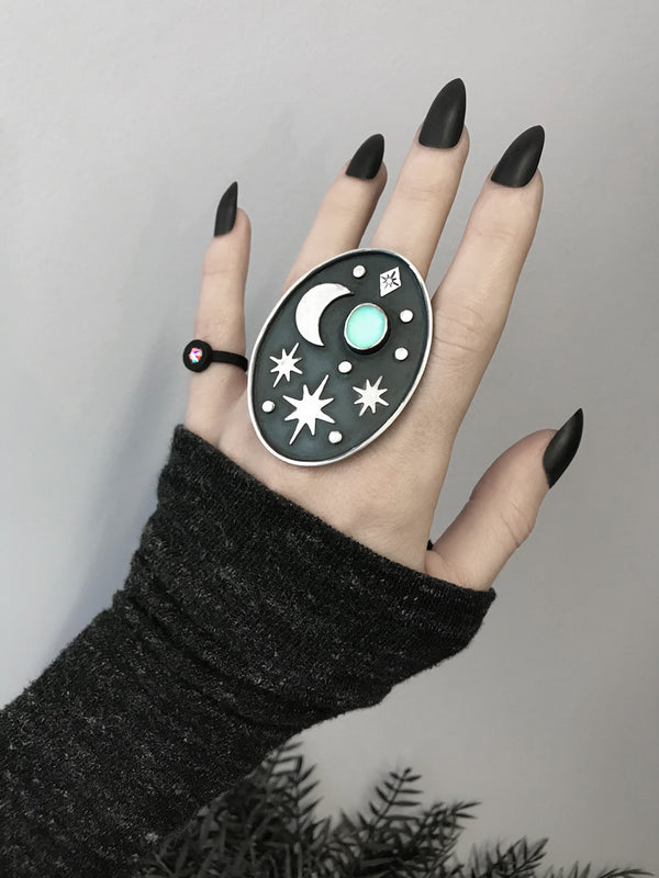 Starry Night Ring, size 8