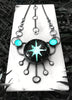 Space Queen Statement Necklace with Quartz and Moonstone