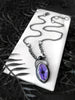 Rose Cut Lavender Zircon and Black Onyx Pendant