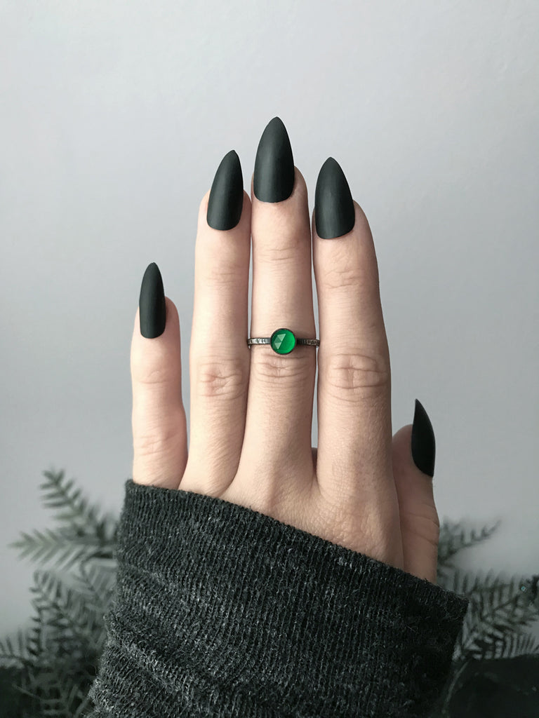 6mm Green Onyx Ring