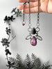 Pink Sapphire, Druzy and Black Onyx Necklace