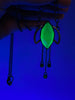 Glowing Glass Marquise Moon Pendant