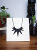 Black Spike Necklace. Geometric Starburst Jewelry. 3d printed. $52